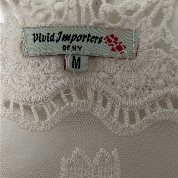 Boho-style Open Front Lace Fringe Vest Size Medium - Picture 2 of 6